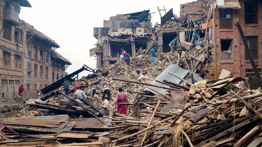 Destruction au Népal à la suite du tremblement de terre du 25 avril (IRIN)