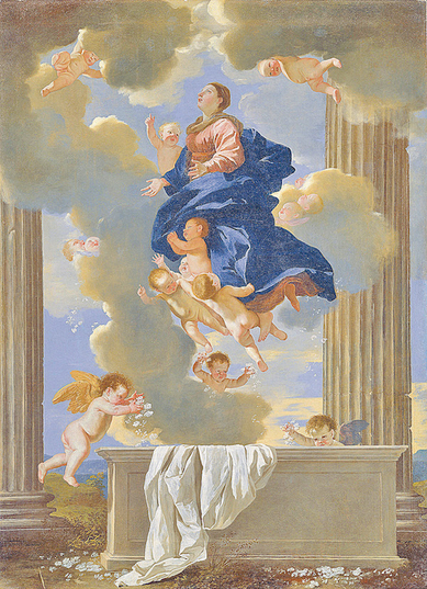 Nicolas Poussin, L’Assomption, détail, National Gallery of Art, Washington. (National Gallery of Art Washington)