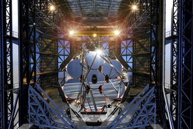 Représentation artistique du télescope géant Magellan (Giant Magellan Telescope Organisation)