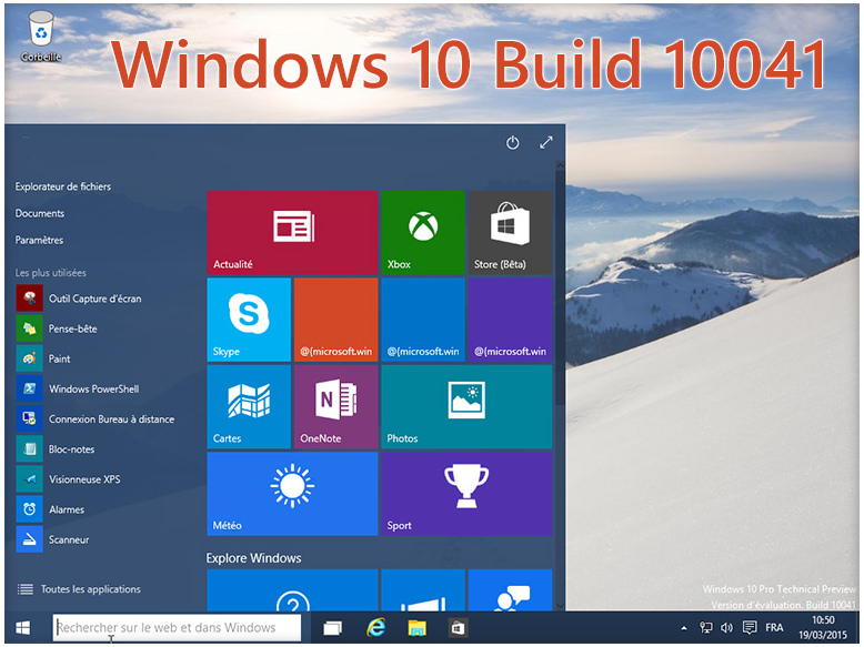 Windows 10: la valse des applis