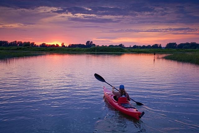 Le parc dispose de huit kilomètres de sentier nautique dans les canaux et le marais. (Photo Sépaq) 