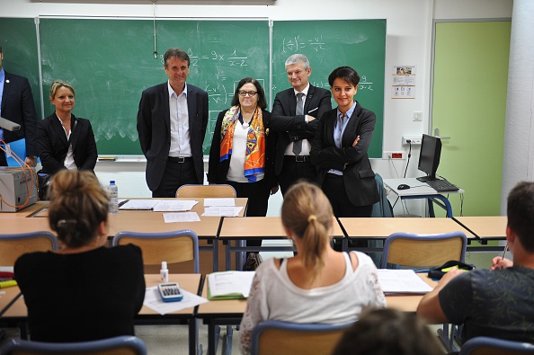 Le projet d'un nouvel enseignement moral et civique porté par la ministre de l'Éducation Najat Vallaud-Belkacem prend effet à partir du 1er septembre (XAVIER LEOTY/AFP/Getty Images)