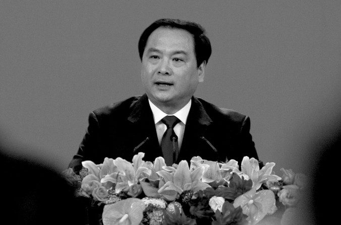 Li Dongsheng, ancien chef du groupe spécial de la police secrète chinoise, le Bureau 610, au Grand palais du peuple à Pékin, le 14 octobre 2007. (Frederic J. Brown / AFP / Getty Images)
