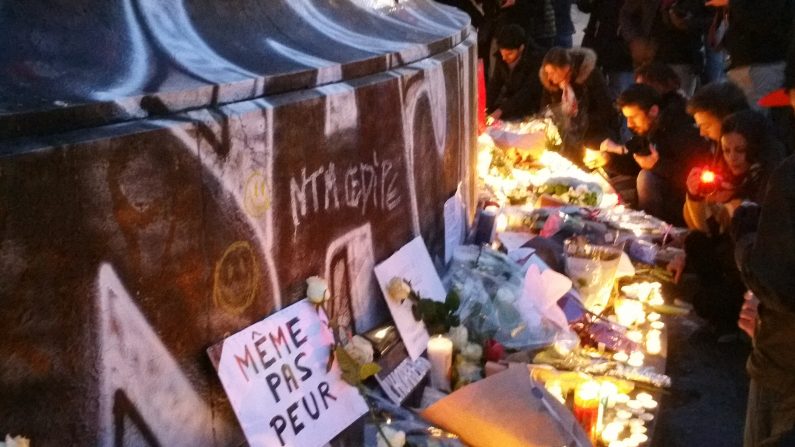 Monument à la République, le 14 novembre. (David Vives/Epoch Times)