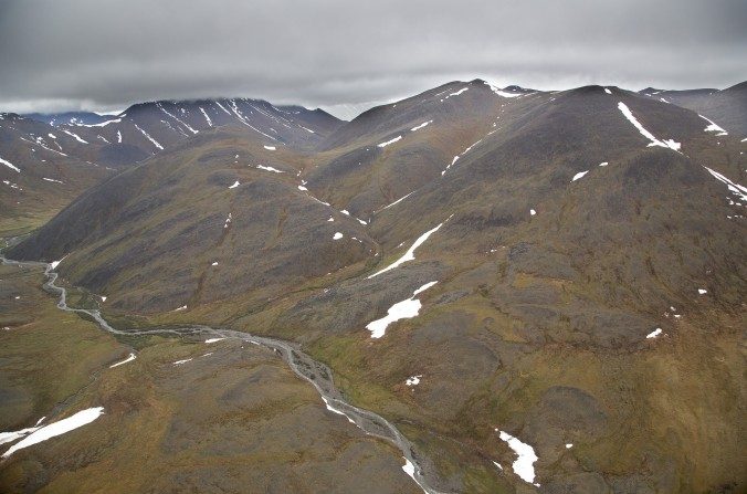 La zone de contrôle de l'Arctique central, illustre la fonte des neiges de la région. Une fonte inhabituellement rapide. (Bob Wick/Bureau of Land Management)