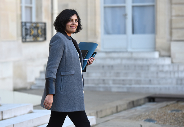 Myriam El Khomri, ministre du Travail, à la sortie de l’Élysée, le 9 décembre 2015.  (STEPHANE DE SAKUTIN/AFP/Getty Images)