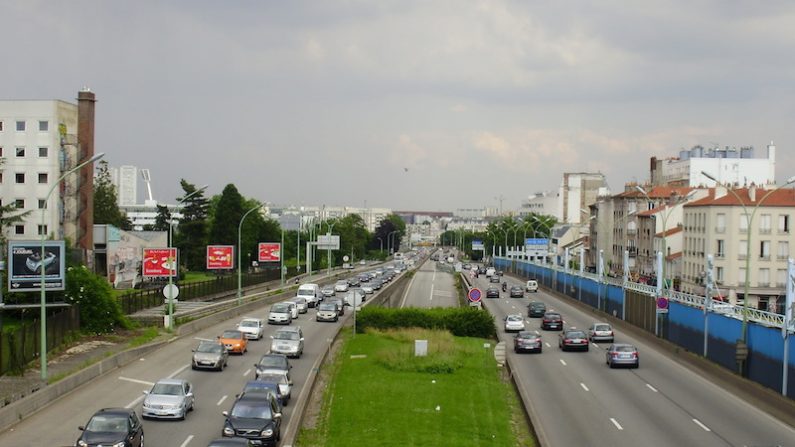 La sortie A6 du périphérique vue de Gentilly, à Paris. (Epoch Times)