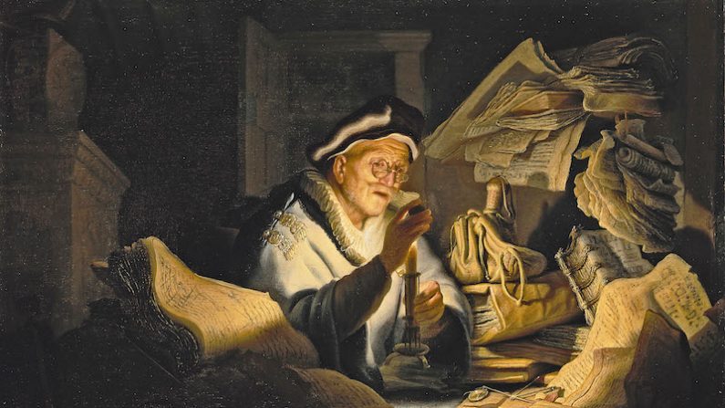 Parabole de l’homme riche. 1627. Huile sur bois. 31,9 x 42,5 cm. (© Jörg P.Anders)