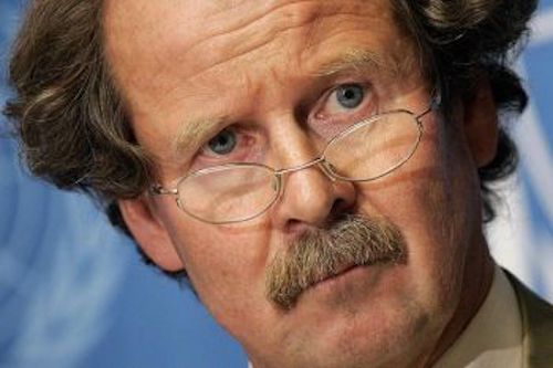 Le rapporteur spécial des NU sur la torture, Dr. Manfred Nowak (Fabrice Coffrini/AFP/Getty Images) 