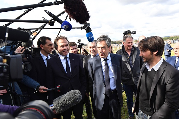 François Fillon en campagne, le 2 mars 2017, à Nîmes. (PASCAL GUYOT/AFP/Getty Images)