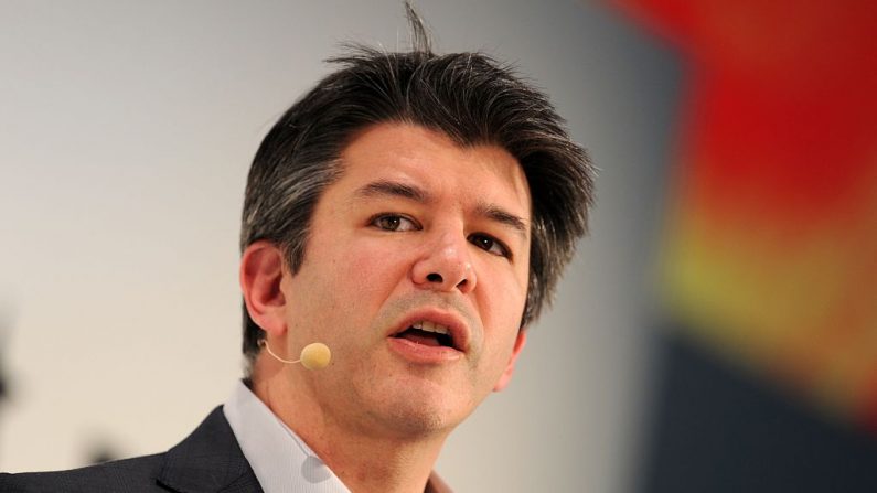 Travis Kalanick, cofondateur de la société de réseau de transport américain Uber, lors de l’ouverture de la conférence Digital Life Design (DLD) à Munich, au sud de l’Allemagne, le 18 janvier 2015. (Tobias Hase/AFP/Getty Images)