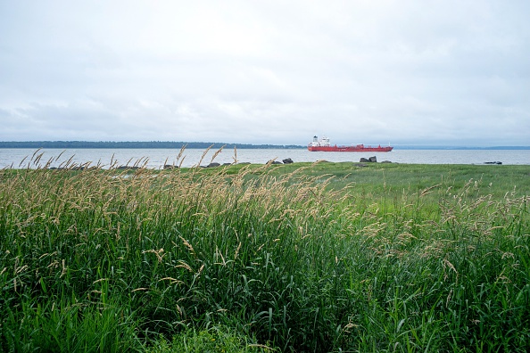 Vue du fleuve Saint-Laurent depuis L'île d'Orléans (Québec, Canada). (CLEMENT SABOURIN/AFP/Getty Images)