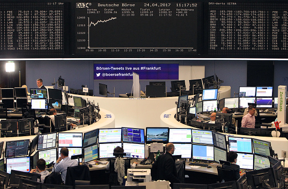 La Bourse de Francfort le 24 avril 2017. (DANIEL ROLAND/AFP/Getty Images)