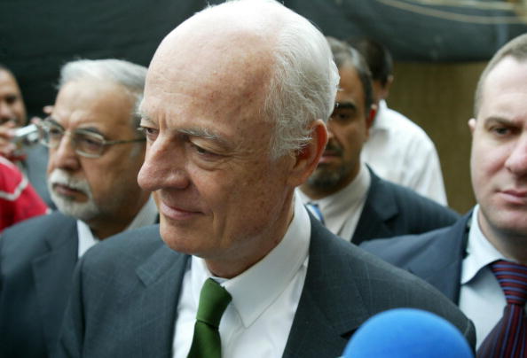 L'envoyé spécial des Nations-Unies Stephan De Mistura. (QASSEM ZEIN/AFP/Getty Images)