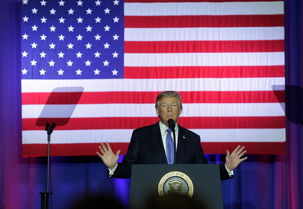 Le président des États-Unis Donald Trump. (Joshua Lott/Getty Images)