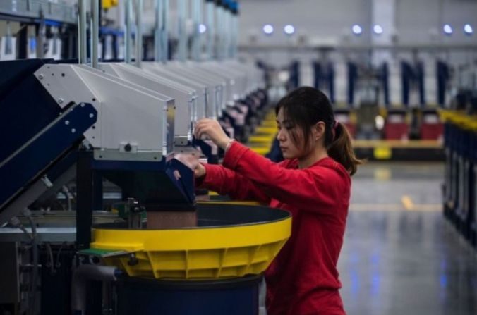 Une ouvrière chinoise (JOHANNES EISELE / AFP / Getty Images)