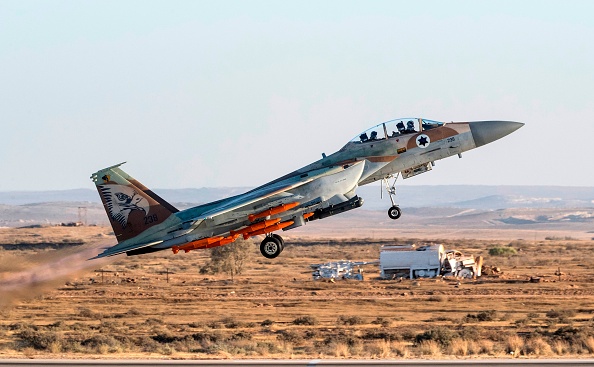 Un F-15 isaélien en vol. (JACK GUEZ/AFP/Getty Images)