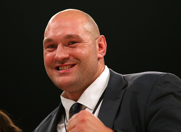 Tyson Fury après le combat WBO World Heavyweight Title entre Joseph Parker et Hughie Fury à Manchester Arena le 23 septembre 2017 à Manchester, en Angleterre. 
(Alex Livesey / Getty Images)