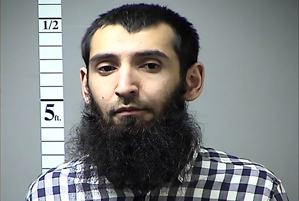 Sayfullah Habibullahevic Saipov, le conducteur suspect qui a tué huit personnes à New York le 31 octobre 2017. 
( ST CHARLES COUNTY DEPT CORR / AFP / Getty Images)