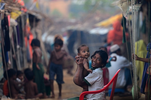 De jeunes réfugiés rohingyas dans le camp Hakimpara, district d’Ukhia, Bangladesh, le 24 novembre 2017. (MUNIR UZ ZAMAN/AFP/Getty Images)