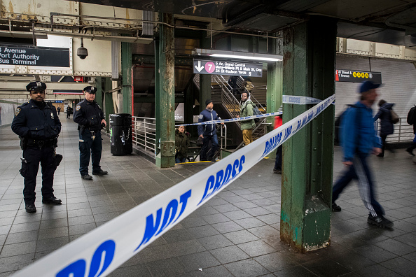 Métro de Times Square à New York City le 11 décembre 2017. (Drew Angerer/Getty Images)