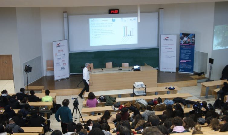 Journée nationale des cordées de la réussite de la Faculté des sciences et technologie de l’UPEC, 18 janvier 2018. (UPEC, Author provided)