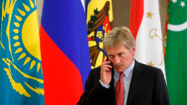 "la seule voie possible" pour régler la crise nucléaire nord-coréenne était celle "d'un dialogue direct". Dit Dmitri Peskov porte-parole du Kremlin. Photo MAXIM SHEMETOV / AFP / Getty Images.