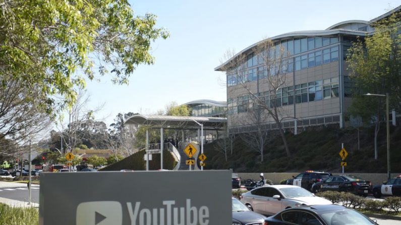 Le siège de YouTube en Californie. Photo JOSH EDELSON / AFP / Getty Images.