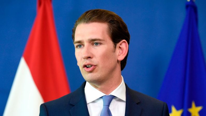 Le chancelier autrichien Sebastian Kurz.
Photo JOHN THYS/AFP/Getty Images.