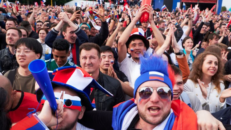 Le coup d'envoi de la Coupe du monde de football à Moscou a eu lieu aujourd’hui, le premier match entre la Russie et l'Arabie Saoudite le 14 juin 2018 s’est déroulé, la Russie a gagné. Photo par Oleg Nikishin / Getty Images.