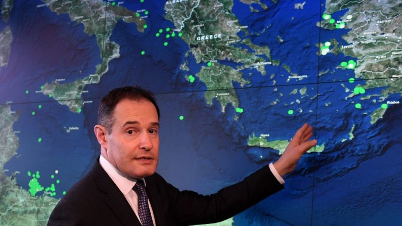 Le Français Fabrice Leggeri, chef de l'agence des frontières de l'UE, Frontex. Photo JANEK SKARZYNSKI/AFP/Getty Images.