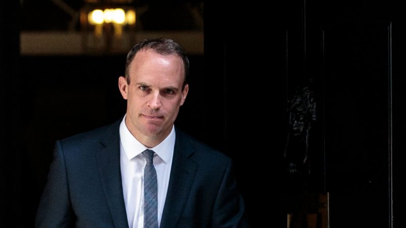 Dominic Raab est nommé secrétaire du Brexit par la première ministre britannique Theresa May le 9 juillet 2018 à Londres. Photo Jack Taylor / Getty Images.