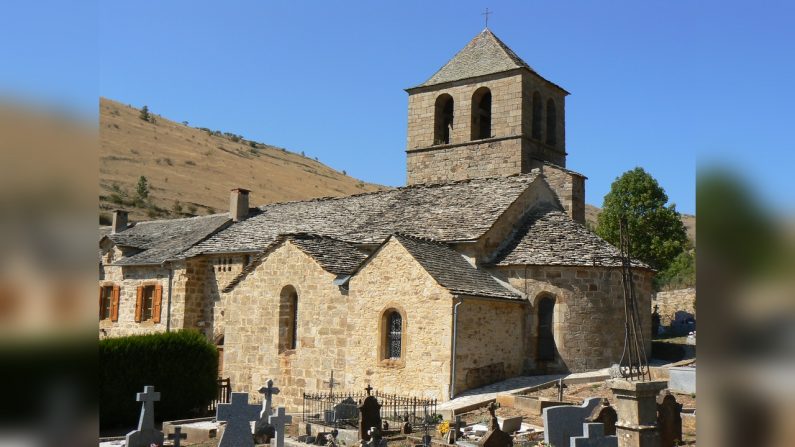 L'église de Les Bondons, Lozère, France (Wikipédia)