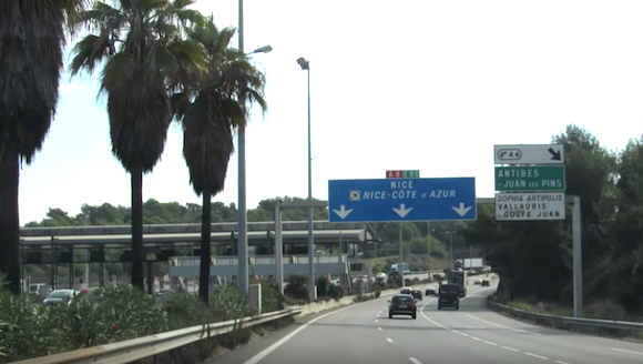 Limitation de vitesse à 90km/h sur l'A8 à partir du 1er octobre 2018. (Capture d’écran European Roads YouTube)