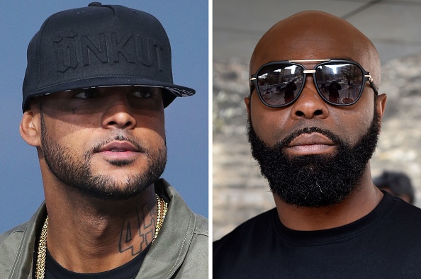 Les rappeurs Booba et Kaaris sont remis en liberté  (Photo : DOMINIQUE FAGET,LOIC VENANCE/AFP/Getty Images)