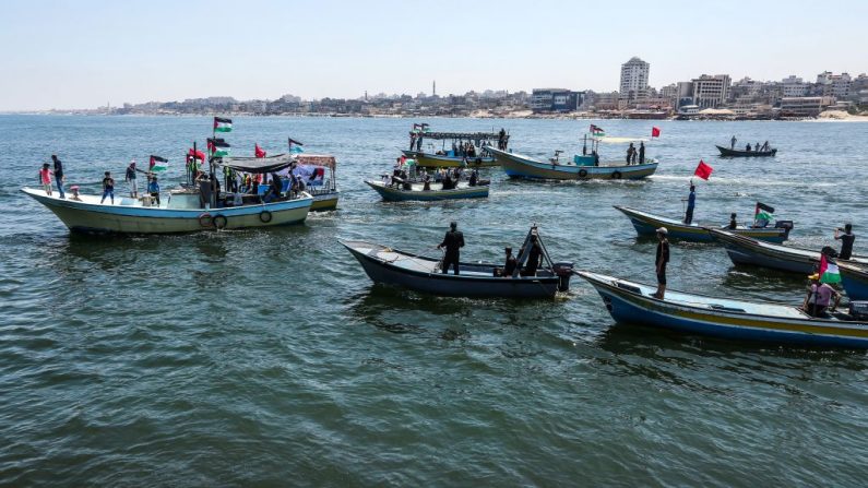 Israël, a mené trois guerres dans la bande de Gaza contrôlée par les islamistes du Hamas depuis 2008, affirme que le blocus est nécessaire. Photo MAHMUD HAMS / AFP / Getty Images.