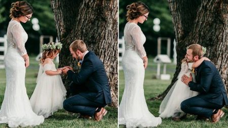 Un beau-père promet « pour toujours » à la fillette de 4 ans de la mariée et lui demande : « M’appelleras-tu ton papa »