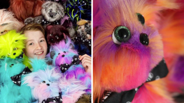 Depuis qu’il a 9 ans, ce garçon coud des peluches pour les enfants malades – il en a déjà fait plus de 1 000 !