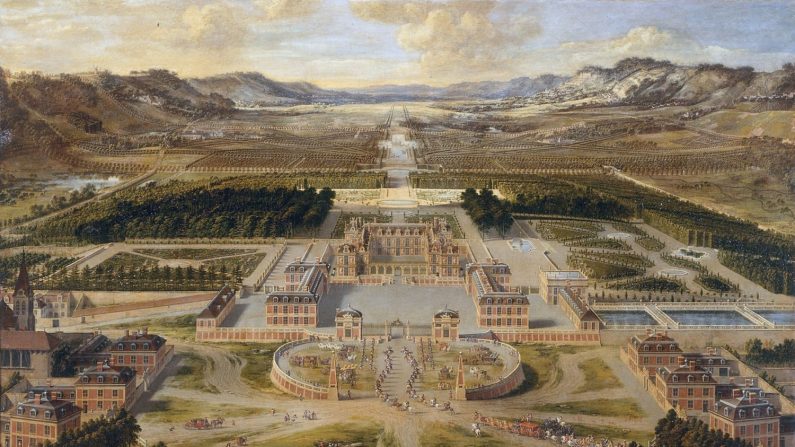 Pierre Patel, Le Château de Versailles en 1668; huile sur toile, château de Versailles