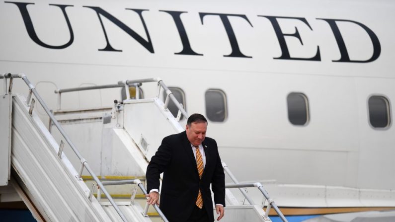 -Le secrétaire d’Etat américain Mike Pompeo reprend dès la semaine prochaine les négociations avec la Corée du Nord. Photo: MANAN VATSYAYANA / AFP / Getty Images.