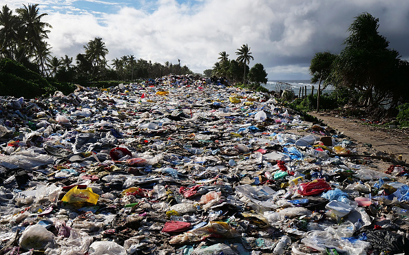 La décharge à Funafuti, Tuvalu,  au sud du Pacifique.  (Photo : Fiona Goodall/Getty Images for Lumix)