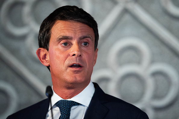 L'ancien Premier ministre français, Manuel Valls, annonce sa candidature à la fonction de maire de Barcelone au Centre de culture contemporaine de Barcelone, le 25 septembre 2018 à Barcelone. Les élections locales auront lieu en Espagne le 26 mai 2019.(PhotoDavid Ramos/Getty Images)