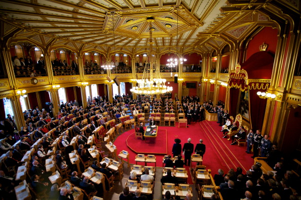 L'espionnage a eu lieu dans le cadre d'un séminaire interparlementaire rassemblant 34 pays sur le thème de la numérisation qui s'est tenu jeudi et vendredi au Stortinget à Oslo. Photo de Ragnar Singsaas / Getty Images.