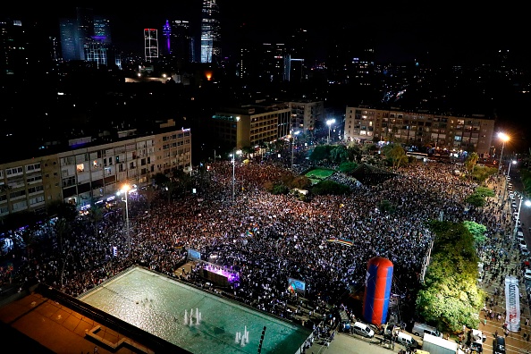 -Des membres de la communauté druze et leurs partisans manifestent dans la ville éponyme. Photo  d’illustration JACK GUEZ / AFP / Getty Images.