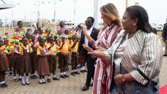 Melania Trump arrive au Ghana pour son premier voyage en Afrique