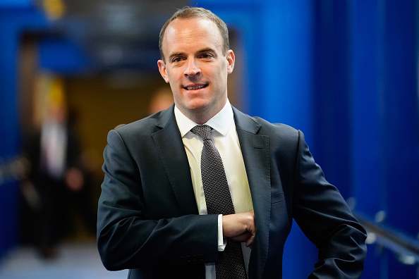 Le ministre britannique chargé du Brexit , Dominique Raab "
 a écrit "Je serai heureux d'être auditionné par la commission lorsqu'un accord sera finalisé, et je pense que la date du 21 novembre pourrait convenir".(Photo : Christopher Furlong/Getty Images)