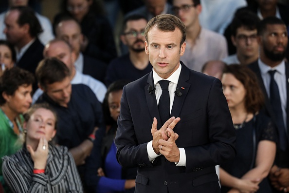 Le President Emmanuel Macron. (Photo :  LUDOVIC MARIN/AFP/Getty Images)