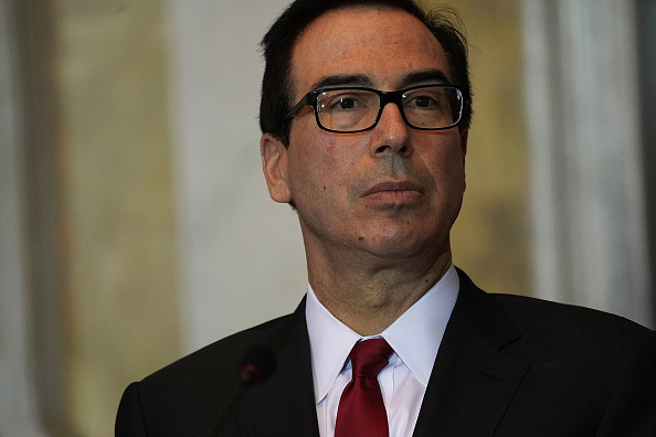 Le secrétaire américain au Trésor Steven Mnuchin, un des plus prestigieux invités de cet événement,  a annoncé qu'il ne participera pas à l'événement. (Photo : Alex Wong/Getty Images)