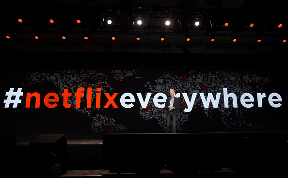 Le groupe Netflix attribue ses performances à son "vaste portefeuille de programmes originaux" dans sa traditionnelle lettre aux actionnaires de présentation des résultats. (Photo : Ethan Miller/Getty Images)