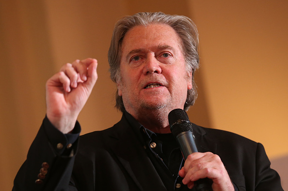 Steve Bannon prévoit de lancer une fondation, appelée "The Movement-Le Mouvement", actuellement pilotée par le patron du petit Parti populaire belge, Mischaël Modrikamen, à l'origine du projet.(Photo : Sean Gallup/Getty Images)